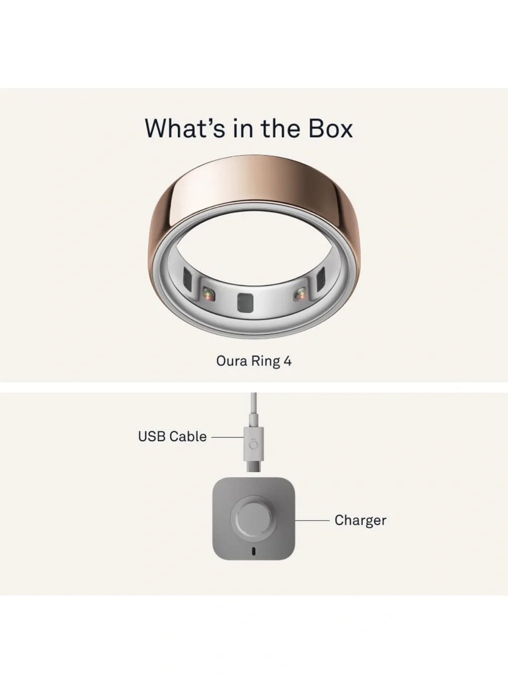 Unopened Oura Ring 4 in Rose Gold - Size 9